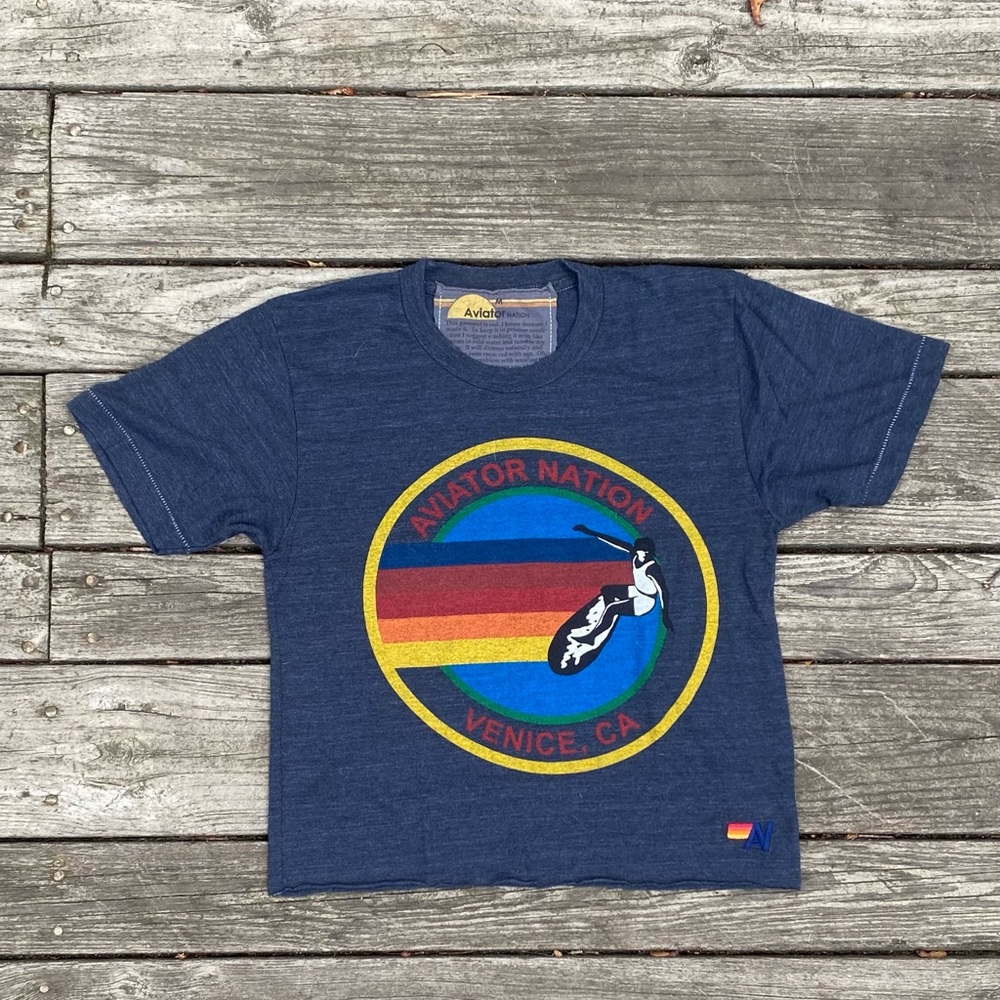 Aviator Nation Boyfriend Logo Tee